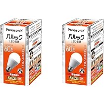 Amazon | パナソニック パルック LED電球 口金直径26mm 60W形